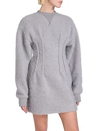 Mohair-Blend Hourglass Minidress