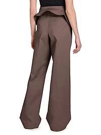 Foldover Cotton Trousers