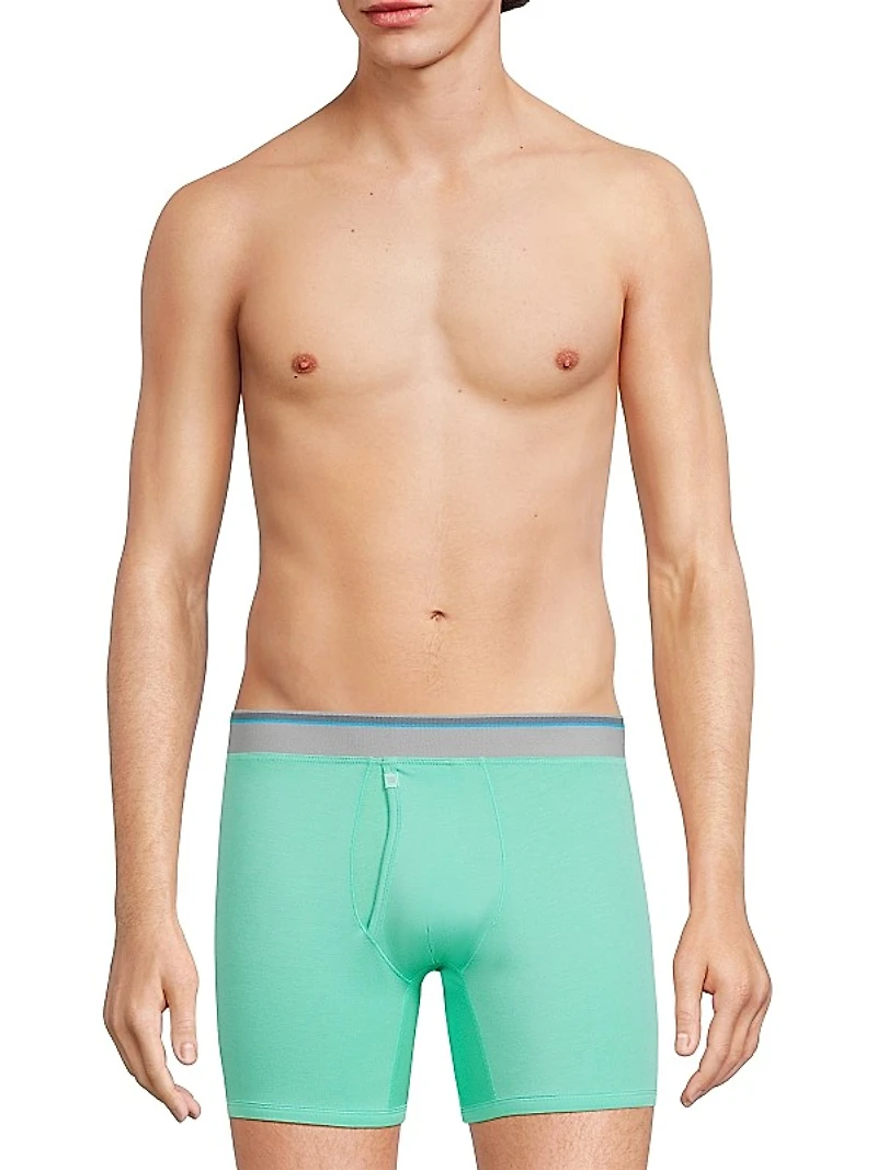 3-Pack 18-Hour Cotton-Blend Boxer Brief Set