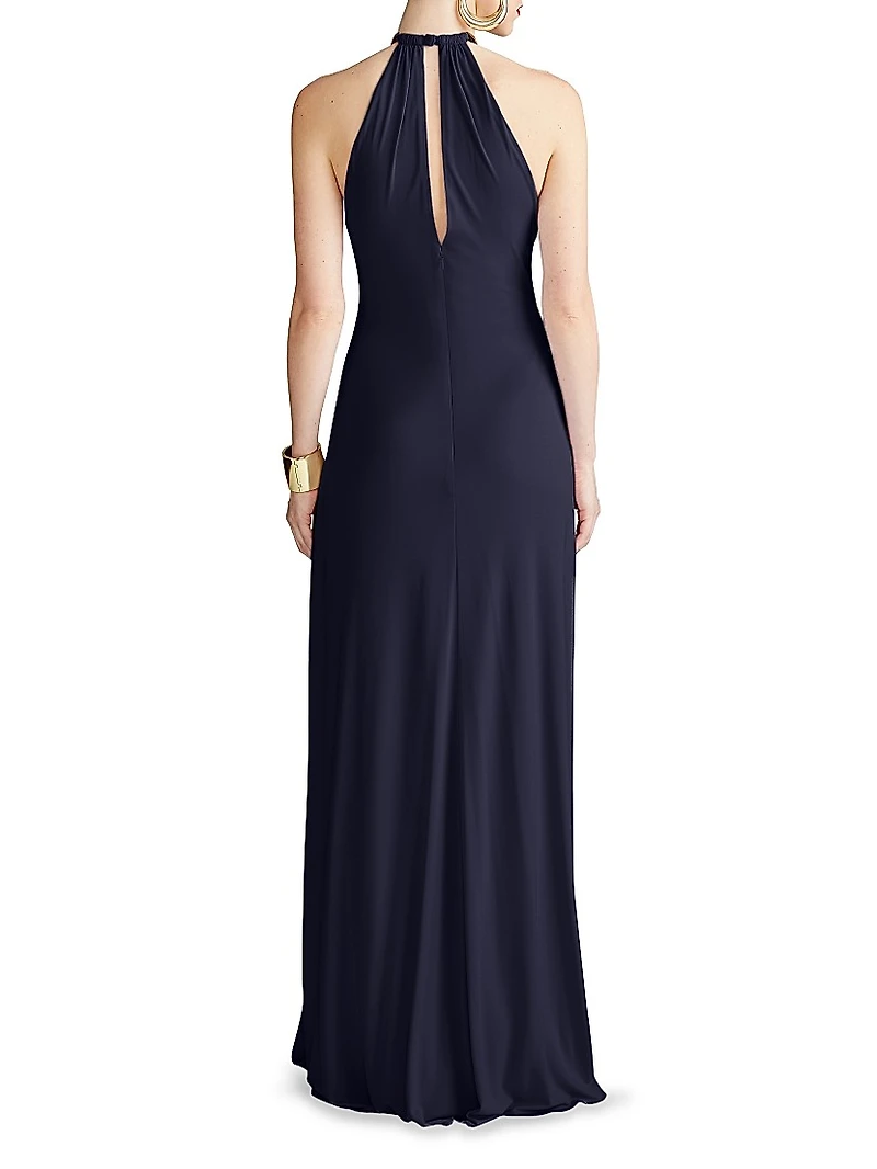 Oriana Jersey Halterneck Gown