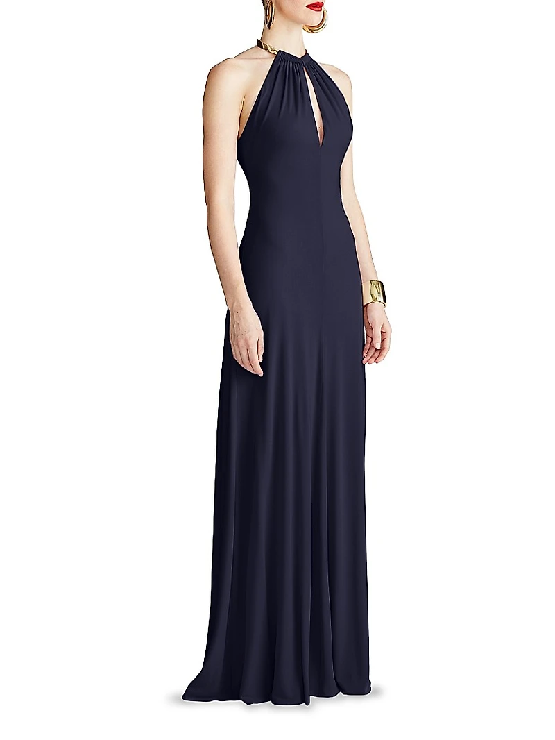 Oriana Jersey Halterneck Gown