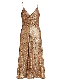 Essence Leo Sequin Midi-Dress