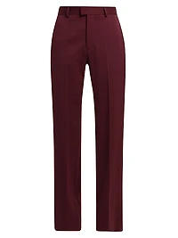 Grain De Poudre Wool Straight Pants