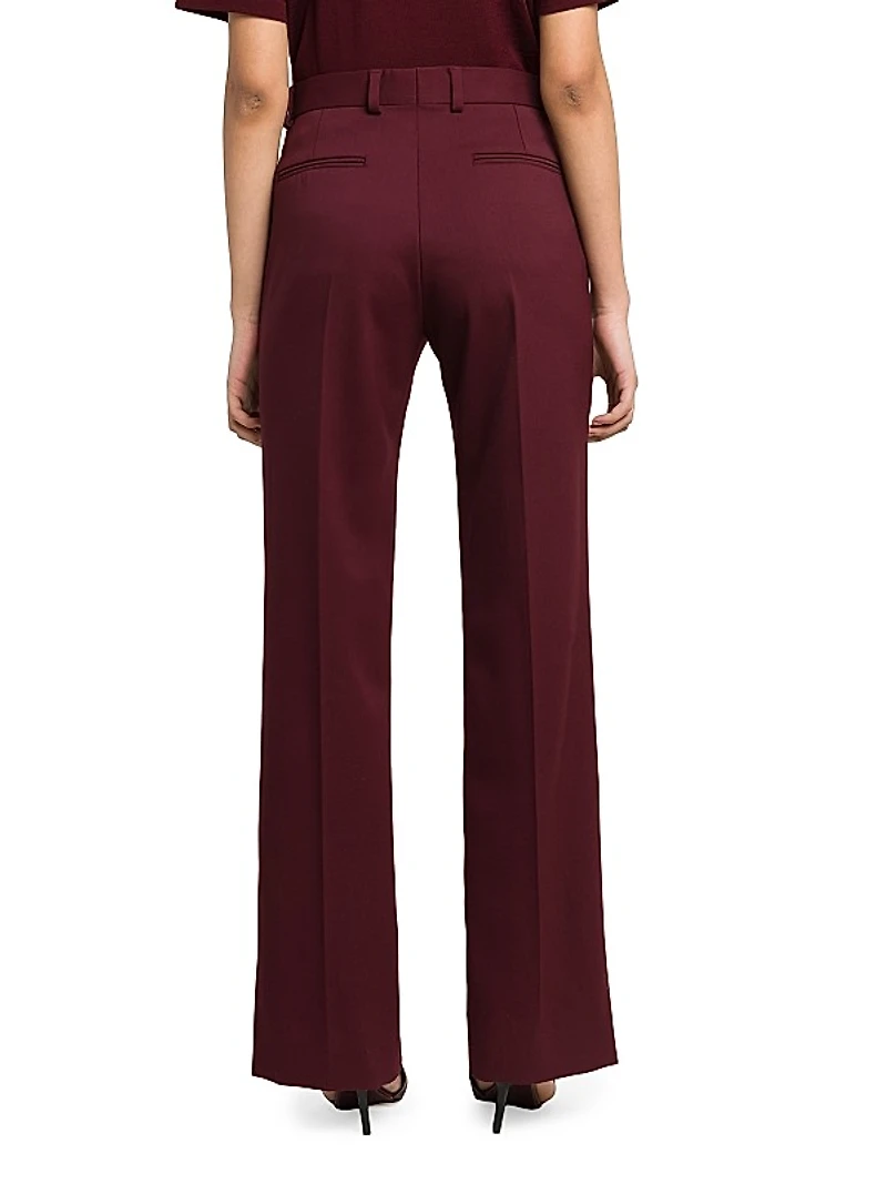 Grain De Poudre Wool Straight Pants