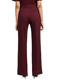 Grain De Poudre Wool Straight Pants