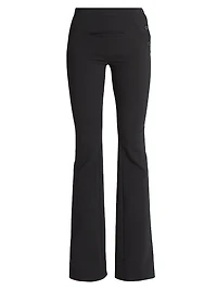 Oblique Wool-Blend Boot-Cut Pants