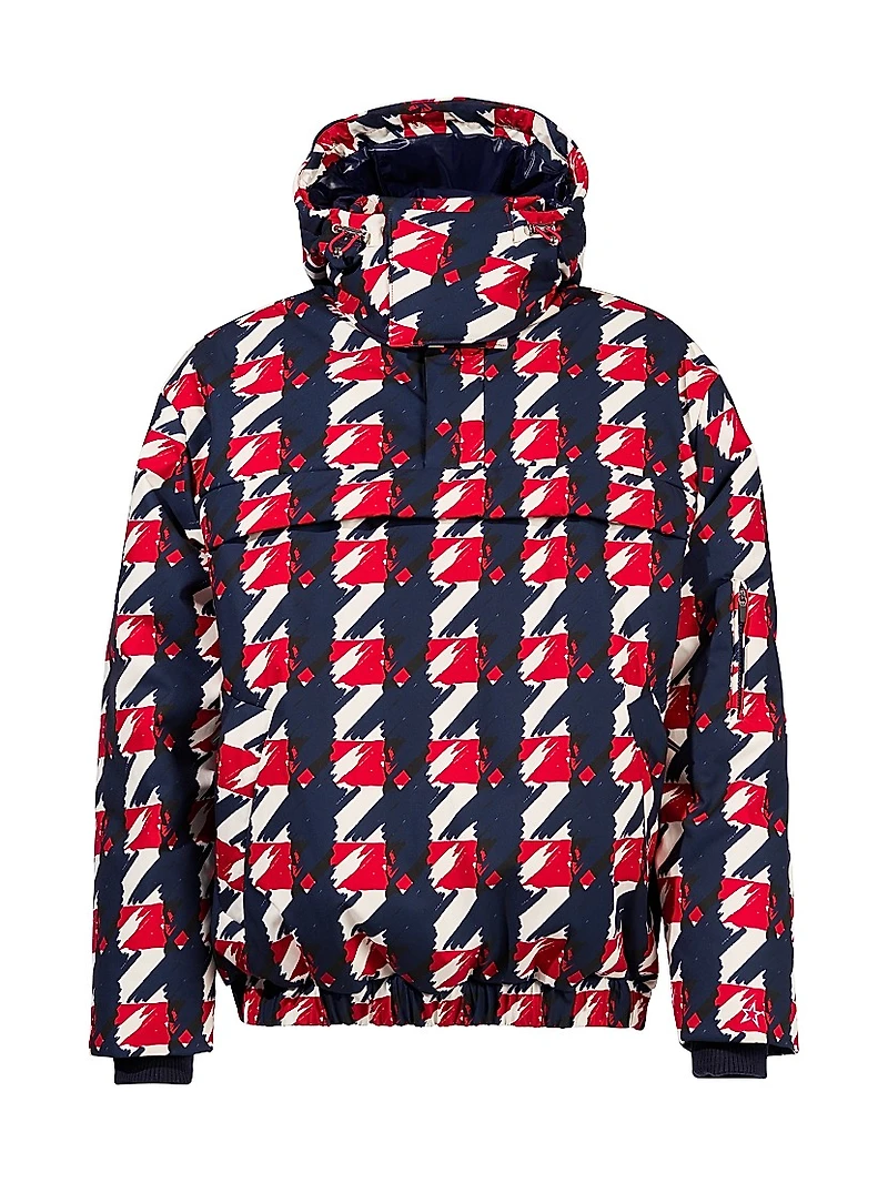 Thom Abstract Insulated Hooded Ski Jacket