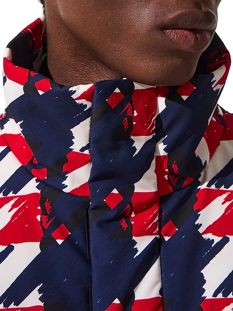 Thom Abstract Insulated Hooded Ski Jacket