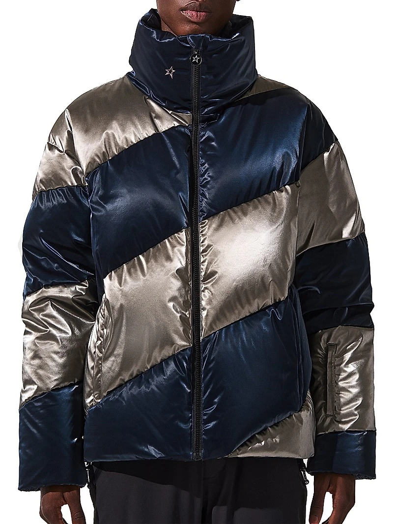 Super Mojo Metallic Quilted Down Jacket