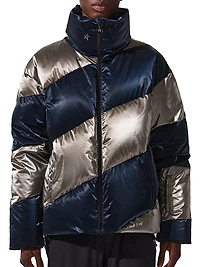 Super Mojo Metallic Quilted Down Jacket