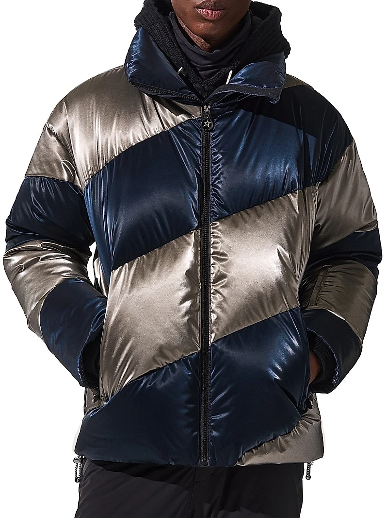 Super Mojo Metallic Quilted Down Jacket