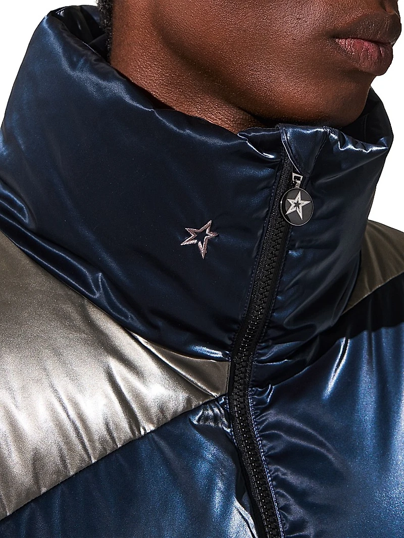 Super Mojo Metallic Quilted Down Jacket