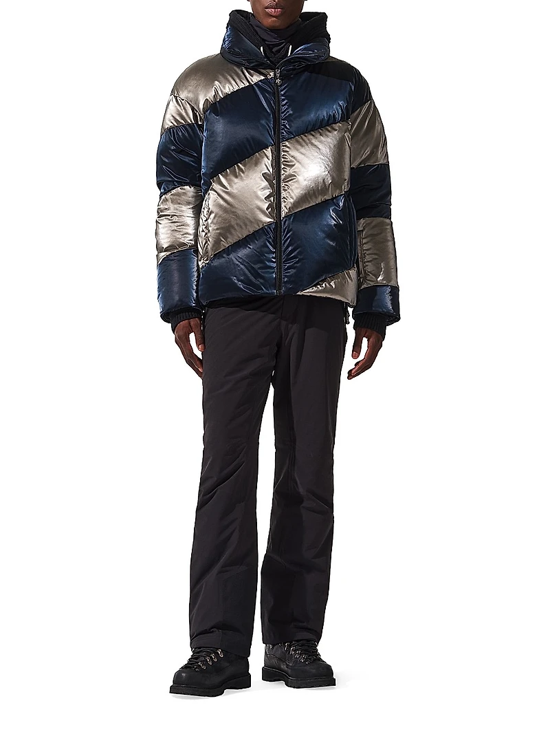 Super Mojo Metallic Quilted Down Jacket