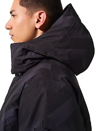 Max Houndstooth Down Hooded Ski Parka