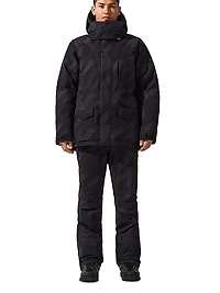 Max Houndstooth Down Hooded Ski Parka