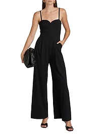 Sweetheart Wide-Leg Jumpsuit