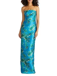 Cleo Strapless Column Gown