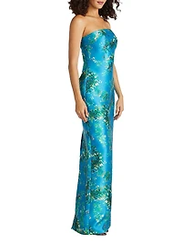 Cleo Strapless Column Gown