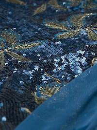 Jude One-Shoulder Beaded Gown