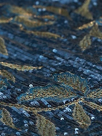 Jude One-Shoulder Beaded Gown