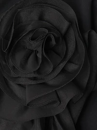 Tulle Rosette Strapless Mermaid Gown