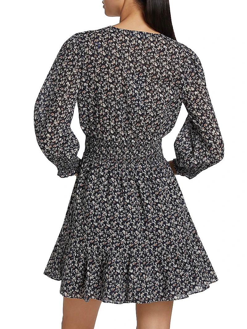 Katari Floral Cotton Minidress