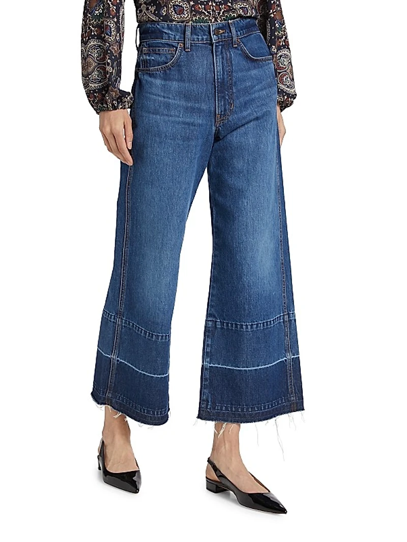 Taylor Wide-Leg Crop Jeans