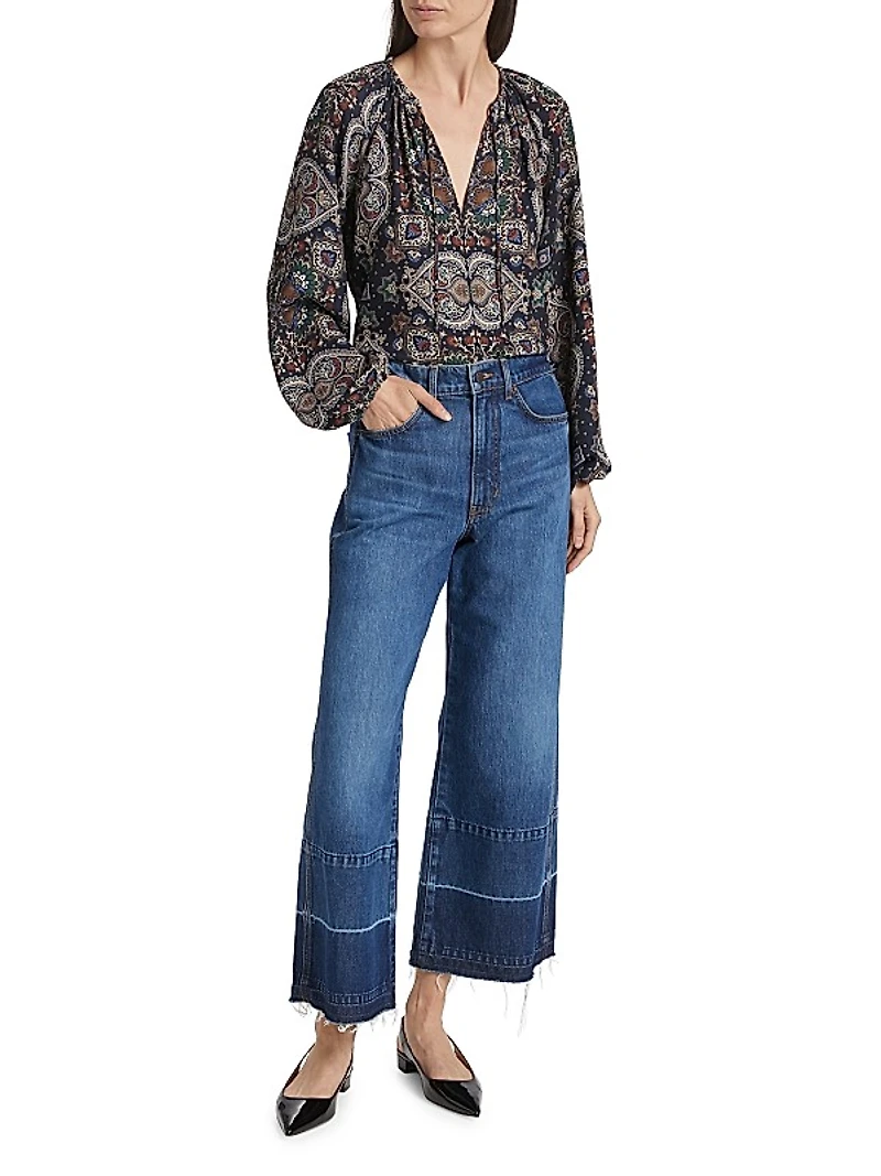 Taylor Wide-Leg Crop Jeans