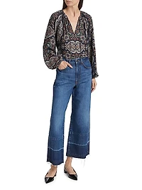 Taylor Wide-Leg Crop Jeans