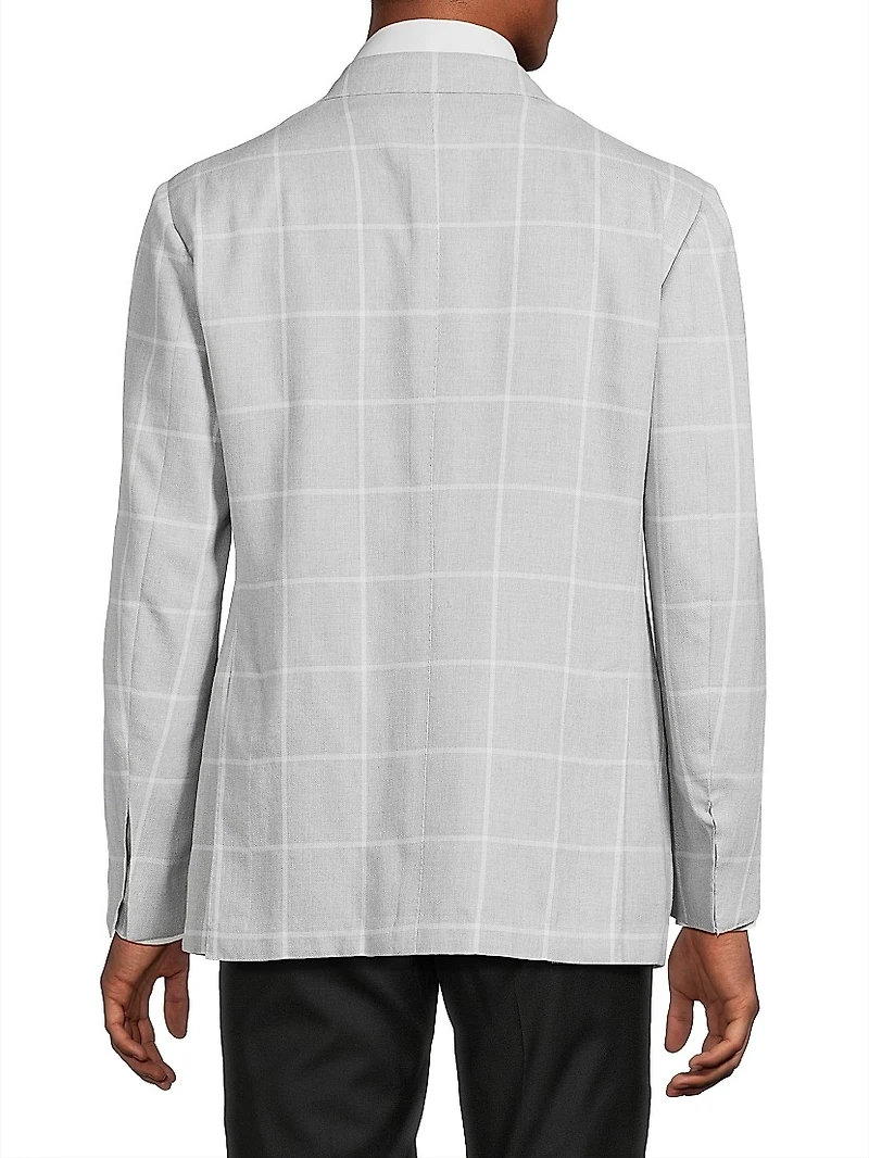 Windowpane Plaid Sport Jacket