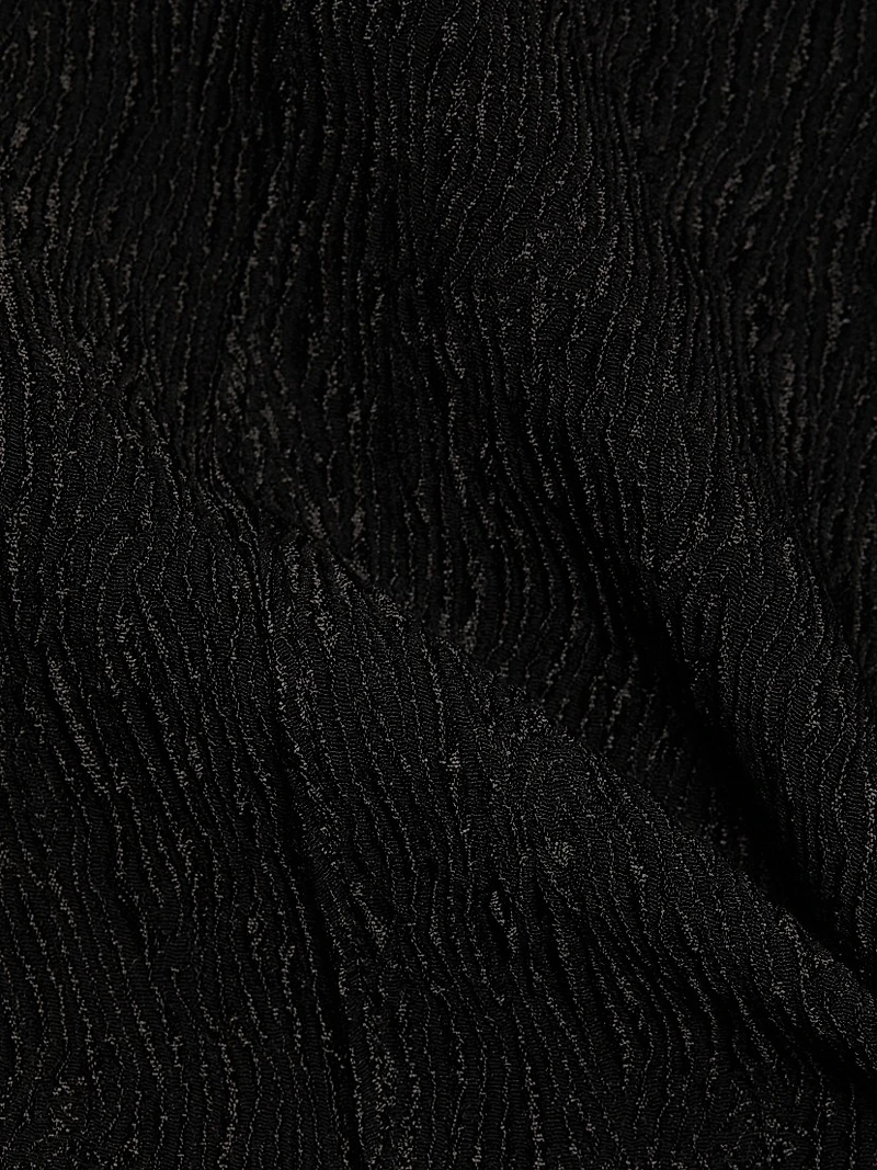 Stretch Crepe Flared Pants