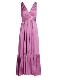 Ashton Satin Midi-Dress
