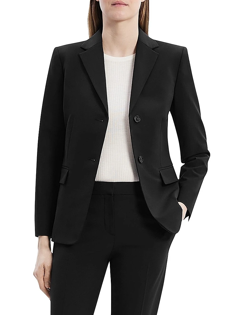 Slim-Fit Wool Blazer