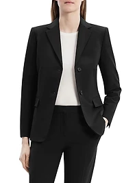 Slim-Fit Wool Blazer