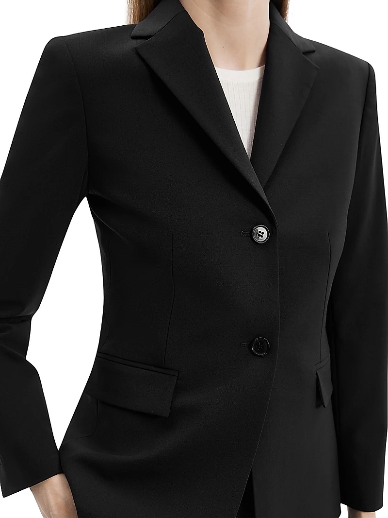 Slim-Fit Wool Blazer