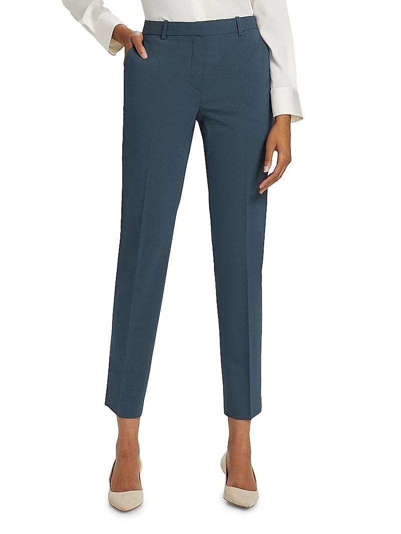 Treeca Classic Slim-Fit Trousers