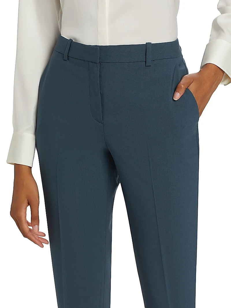 Treeca Classic Slim-Fit Trousers