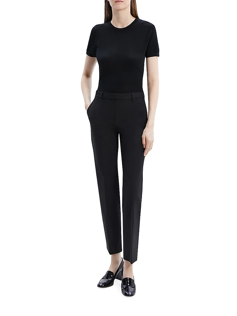 Treeca Classic Slim-Fit Trousers