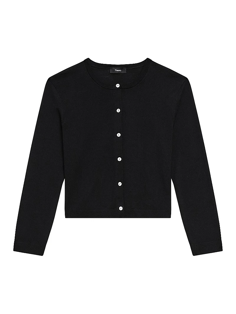 Merino Wool Crop Cardigan