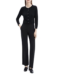 Merino Wool Crop Cardigan