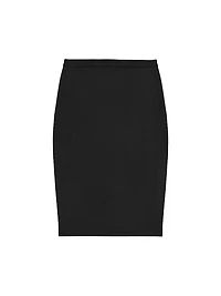Wool Slim Pencil Skirt
