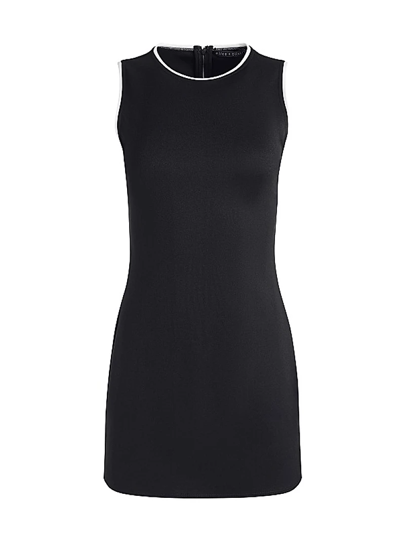 Edris Contrast-Trim Minidress