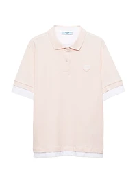 Piqué and Jersey Polo Shirt