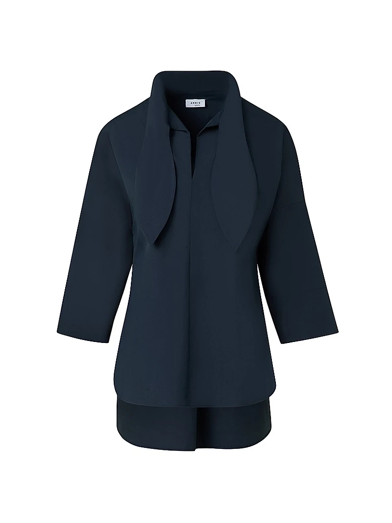 Marine Knot Cotton Tunic Blouse