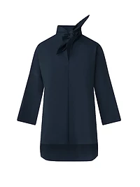 Marine Knot Cotton Tunic Blouse