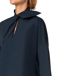 Marine Knot Cotton Tunic Blouse