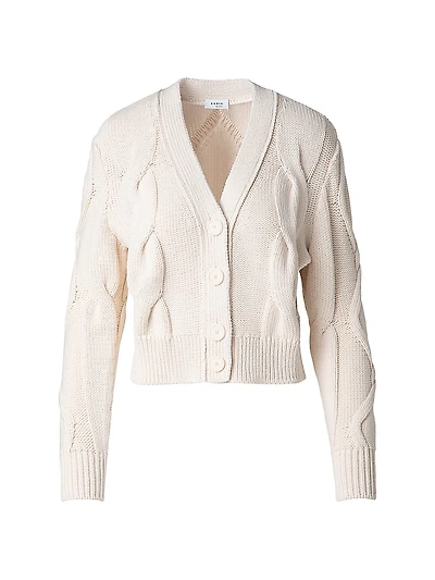 Chunky Cable-Knit Cardigan