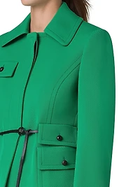 Virgin-Wool Belted Jacket