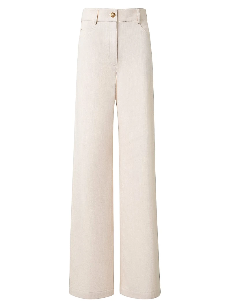 Cooper Cotton-Wool Wide-Leg Pants