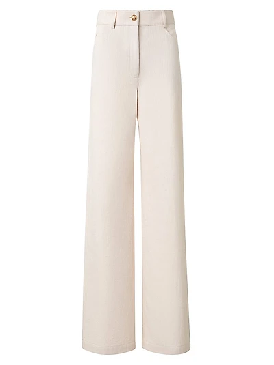 Cooper Cotton-Wool Wide-Leg Pants